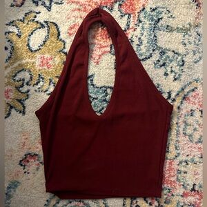Garnet halter top